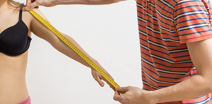 Medir la longitud del brazo